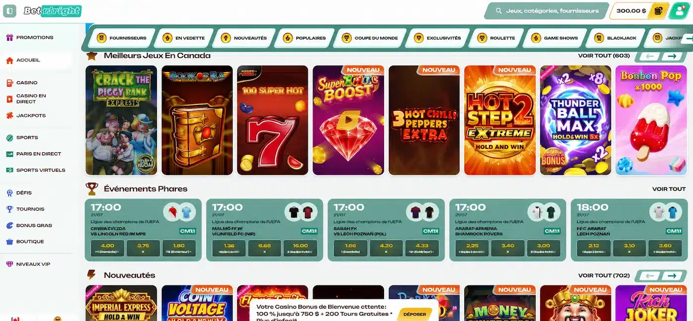 Betalright online kasino