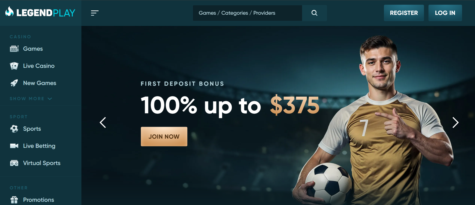 Legendplay online kasino